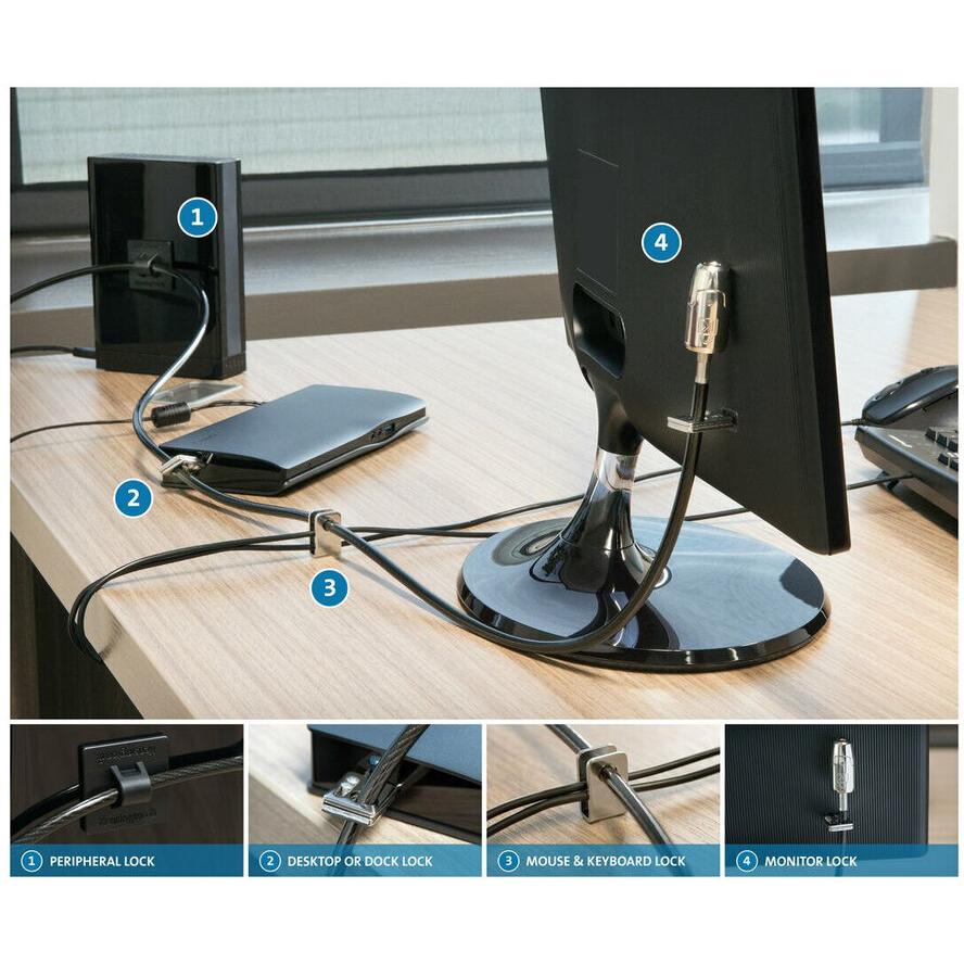 Kensington Locking Kit 2.0 voor desktop-randapparatuur