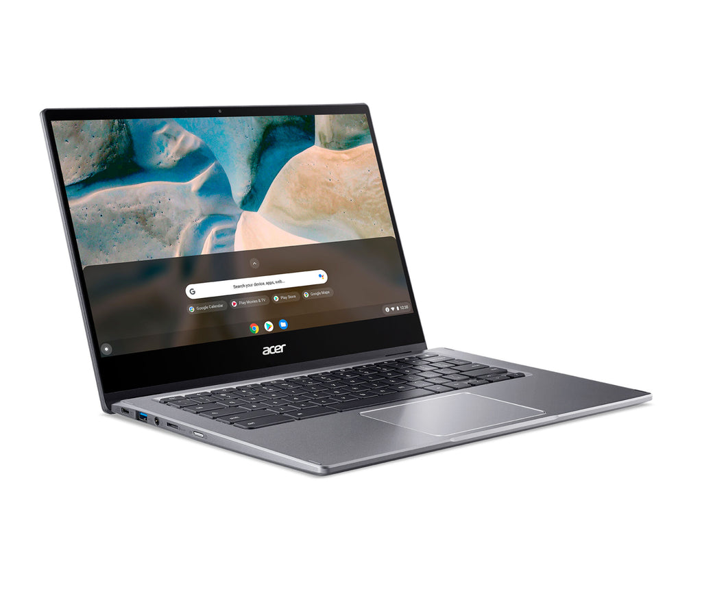 Acer Chromebook Spin 514 Display touch da 14 pollici 1920x1080 Full HD AMD Athlon 64 GB di memoria flash 4 GB di RAM Silver Chrome OS