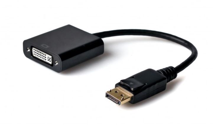 Displayport to DVI adapter for connecting DVI monitors to Displayport