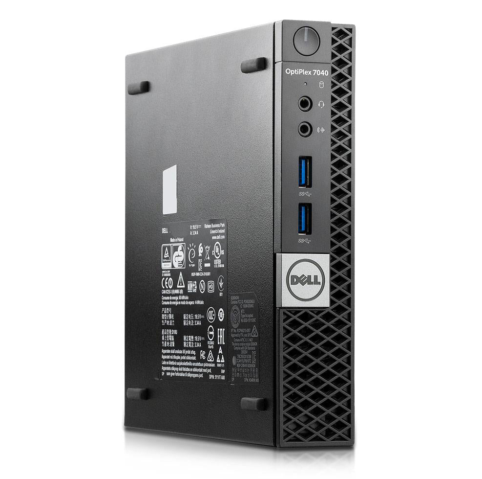 Mini PC Dell Optiplex 7040 Micro USFF Intel Quad Core i5 512 GB SSD 16 GB Windows 10 Pro