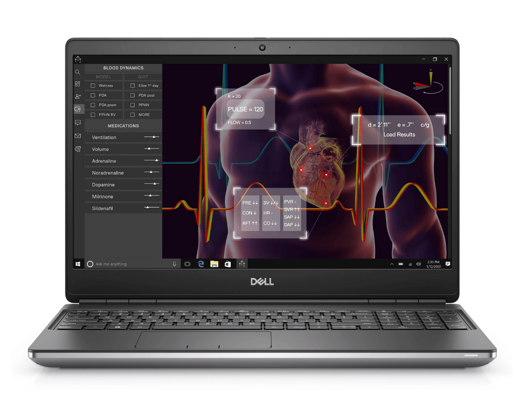 Dell Precision 7550 15,6 pollici 1920x1080 Full HD Intel Core i7 512 GB SSD 32 GB Windows 11 Pro Nvidia Quadro