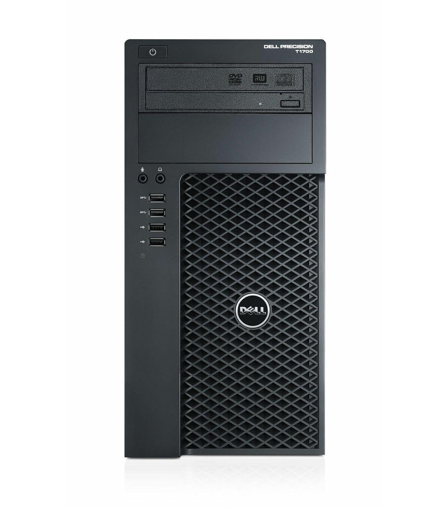 Dell Precision T1700 Intel Xeon Quad Core E3 v3 256GB SSD 16GB Windows 10 Pro Nvidia Quadro