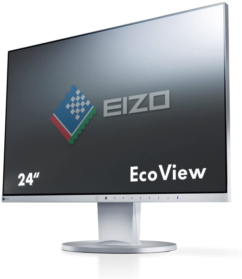 Eizo FlexScan EV2450-GY LED gris 24 pouces Full HD 1920x1080 HDMI DisplayPort VGA DVI Hauteur réglable
