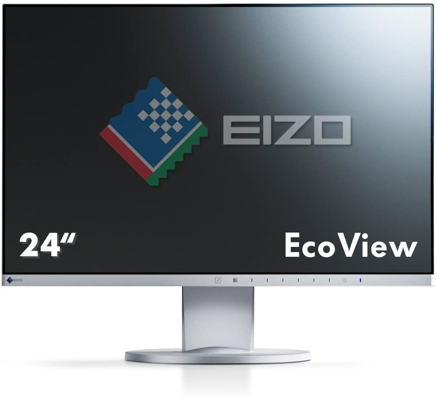 Eizo FlexScan EV2450-GY LED gris 24 pouces Full HD 1920x1080 HDMI DisplayPort VGA DVI Hauteur réglable