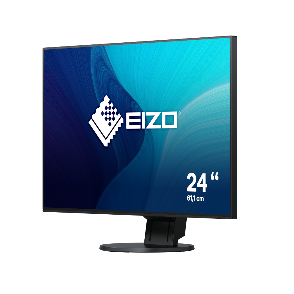 Eizo FlexScan EV2456-BK noir 24 pouces WUXGA 1920x1200 DisplayPort HDMI DVI-D VGA USB Hauteur réglable