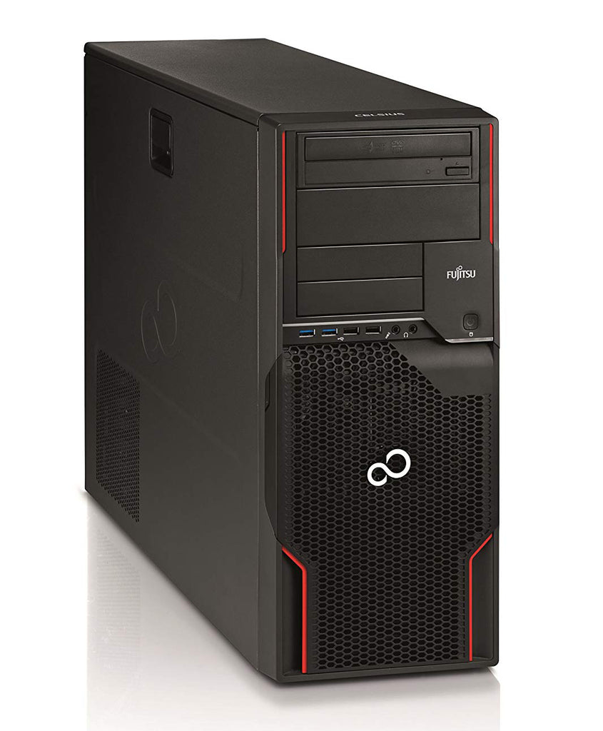 Fujitsu Celsius M720 Intel Xeon Quad Core E5 256 Go SSD 16 Go Windows 10 Pro DVD Brenner