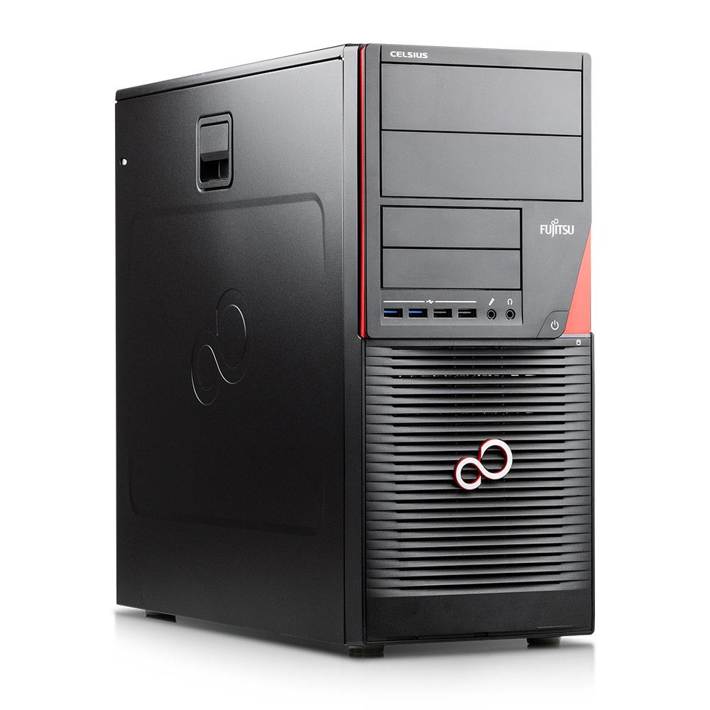 Fujitsu Celsius W550 Intel Quad Core i5 256 Go SSD 16 Go Windows 10 Pro DVD Brenner