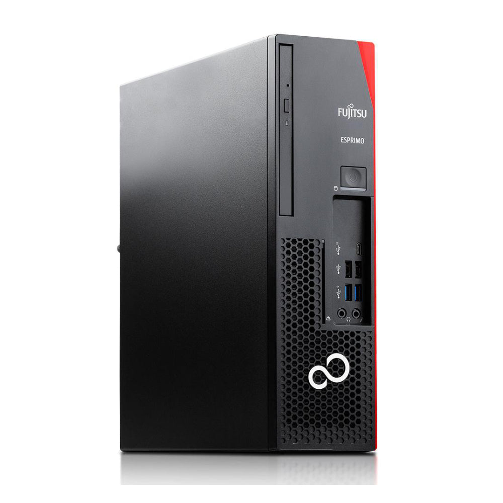 Fujitsu Esprimo D738 E85+ Intel Quad Core i3 128GB SSD 8GB Windows 10 Pro DVD Burner