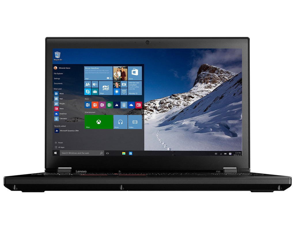 Lenovo ThinkPad P50 15, 6 pouces 1920x1080 Full HD Intel Core i7 512 Go SSD 16 Go Windows 10 Pro Nvidia Quadro