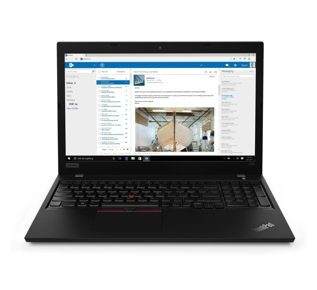 Lenovo ThinkPad L590 15.6 inch 1920×1080 Full HD Intel Core i5 256GB SSD 16GB Windows 11 Pro Fingerprint