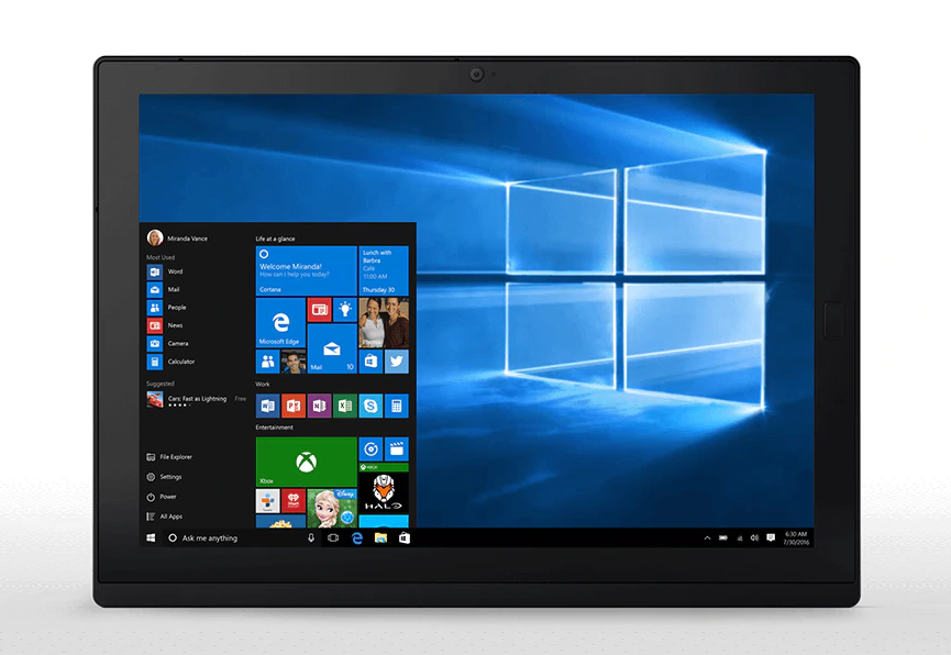 Lenovo ThinkPad X1 Tablet (2nd Gen) 12 inch touch display Intel Core i5 256GB SSD 8GB Windows 10 LTE incl. keyboard