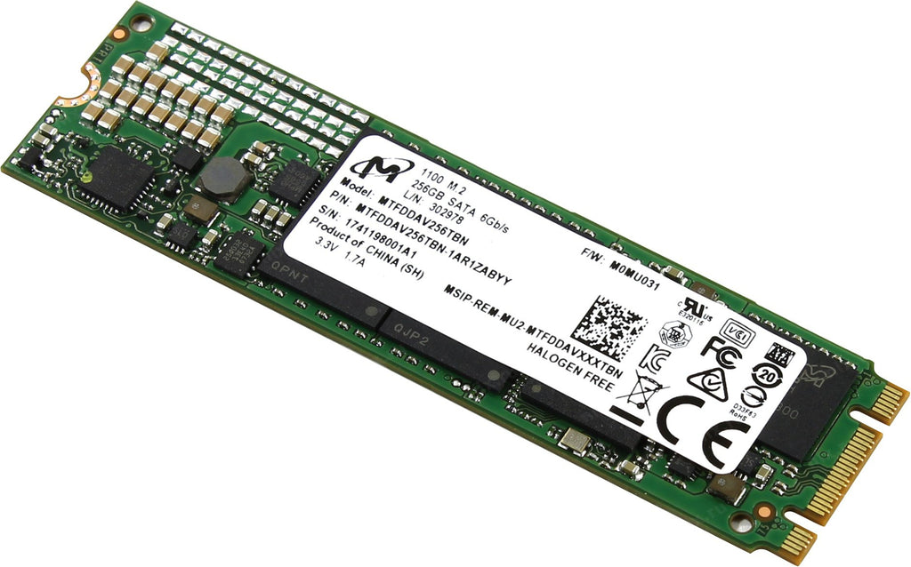 Micron Flash Hard Drive 256GB SSD Solid State Drive M.2 2280ss PCIe