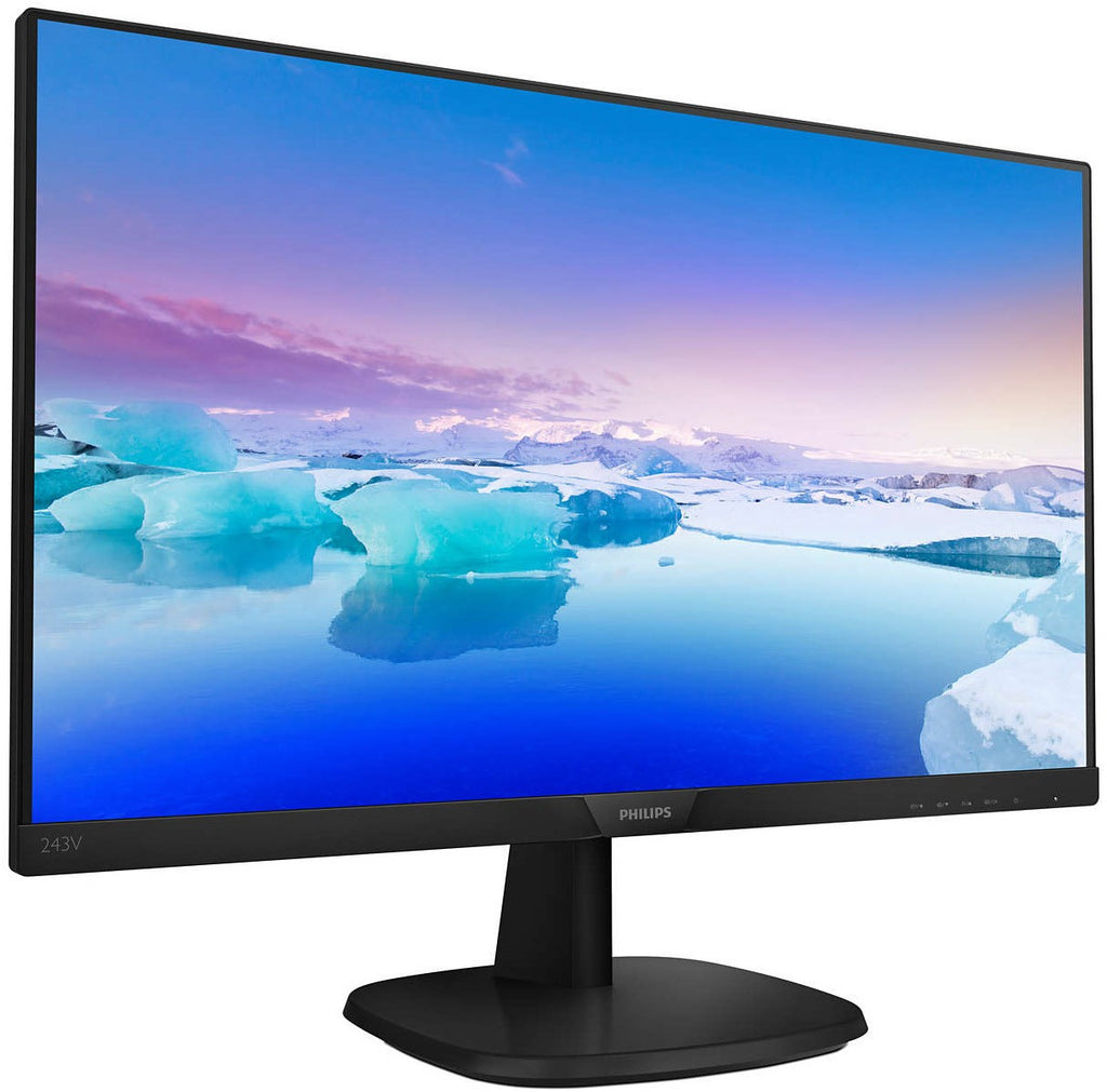 Philips V-Line 243V7QDSB 24 inch Full HD 1920x1080 IPS VGA DVI HDMI Black NEW & OVP