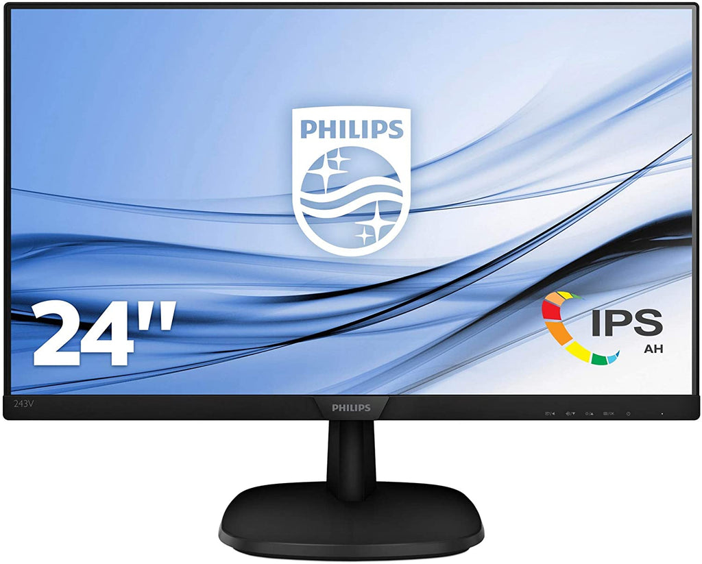 Philips V-Line 243V7QDSB 24 inch Full HD 1920x1080 IPS VGA DVI HDMI Black NEW & OVP