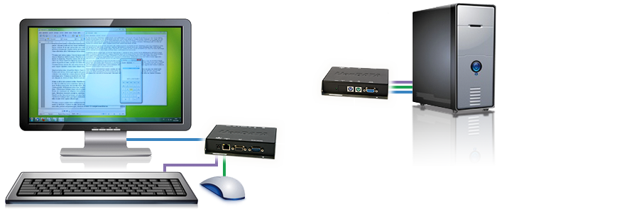 LionData CAT-Xtender ECO PS2 USB up to 150m